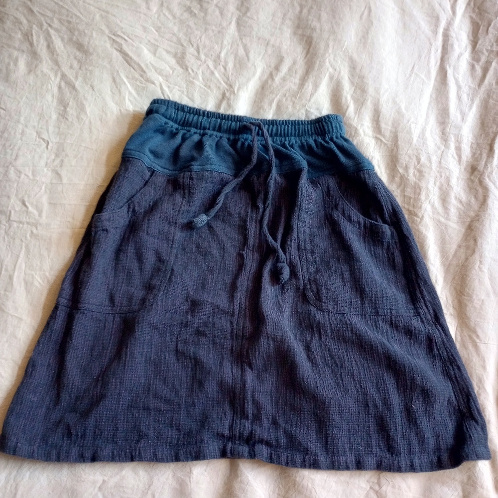 Fair trade hand woven cotton skirt